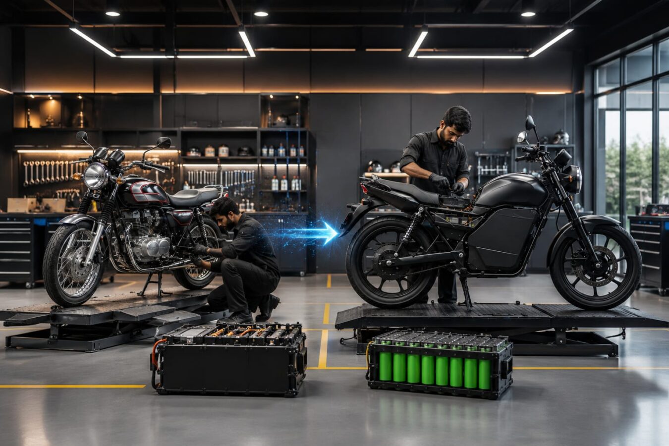 Petrol Bike to EV Conversion